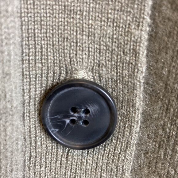 NAADAM 100% Cashmere Boyfriend Cardigan XS Brown Oversized old money luxury - Picture 10 of 16